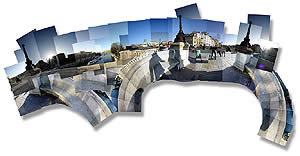 Fotografía, imagen fotográfica, fotografía del lugar del Puente-Nuevo (Pont-Neuf) Paris, Francia