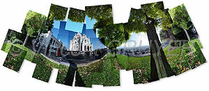 Fotografía, imagen fotográfica de la Basílica del Sacré-Coeur - calle Caballero de la Barra - Montmartre - 75018 París - Ile-de-France - Francia 